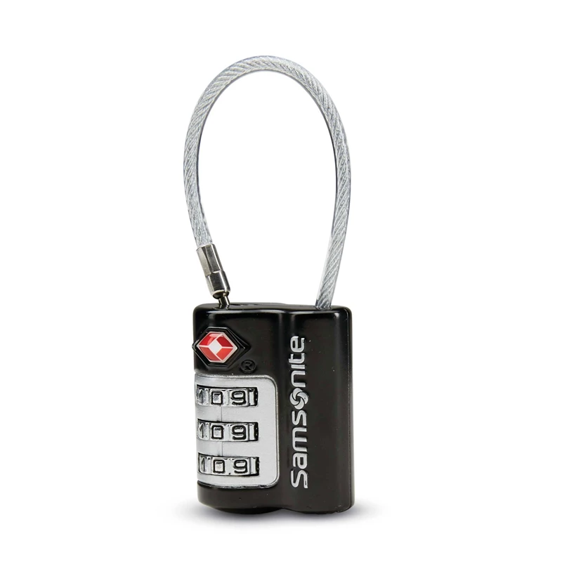 Samsonite 3 Dial Combination Cable Lock Koffer Schwarz | AX3570921