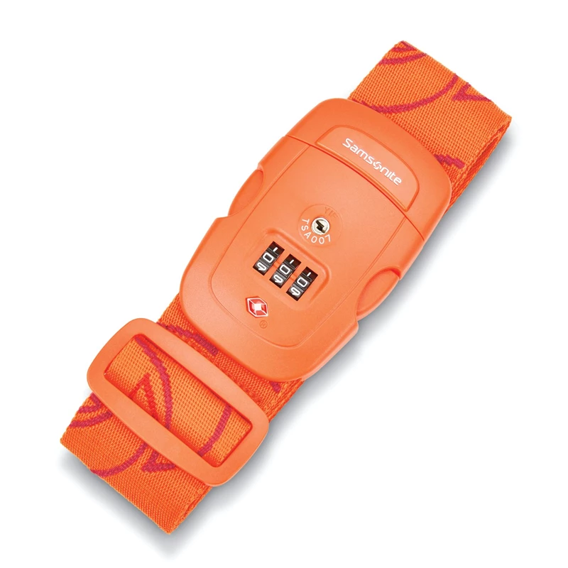 Samsonite 3 Dial Travel Sentry Combination Luggage Riemen Koffer Orange | WK9812347