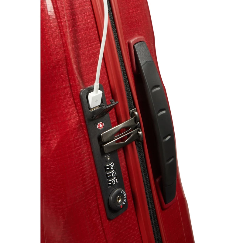 Samsonite C-Lite Carry-On Spinner Handgepäck Koffer Rot | XD8675340