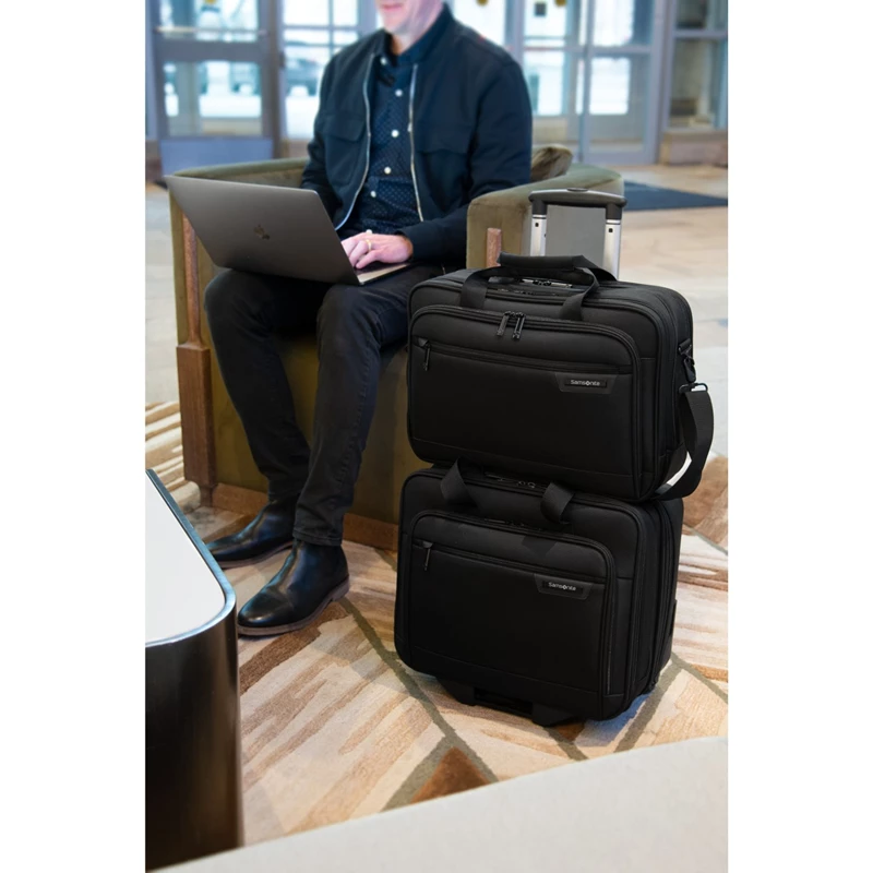 Samsonite Klassische Business 2.0 Wheeled Business Case Aktentasche Mit Rollen Schwarz | QG3497168
