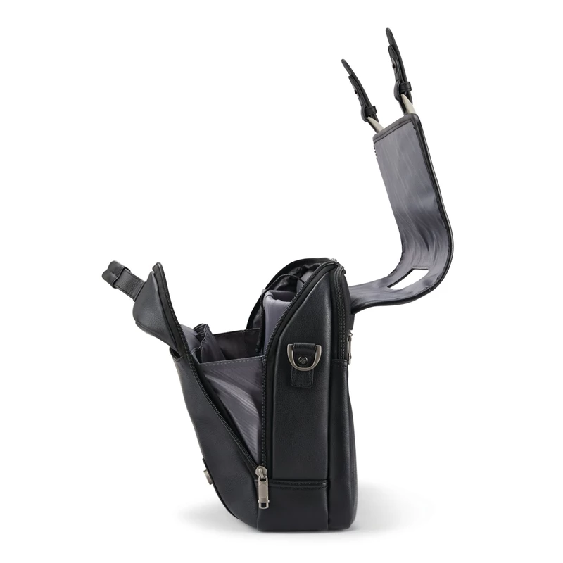 Samsonite Klassische Leder Flapover Laptoptaschen & Aktentaschen Schwarz | UN8051946