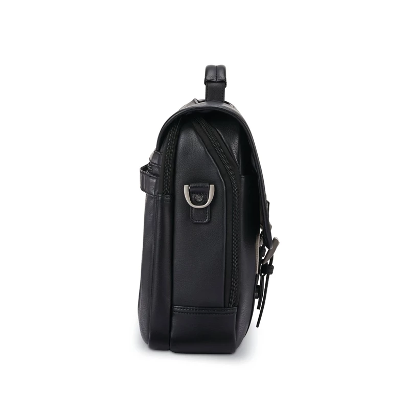 Samsonite Klassische Leder Flapover Laptoptaschen & Aktentaschen Schwarz | UN8051946