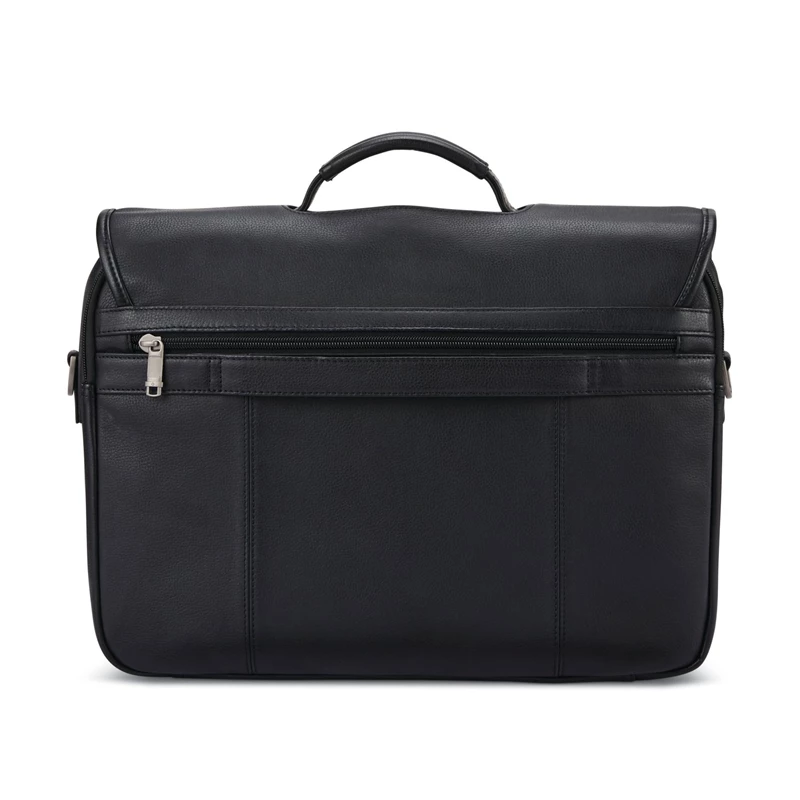 Samsonite Klassische Leder Flapover Laptoptaschen & Aktentaschen Schwarz | UN8051946