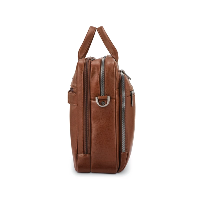 Samsonite Klassische Leder Toploader Businesstaschen Cognac | ZH4782651