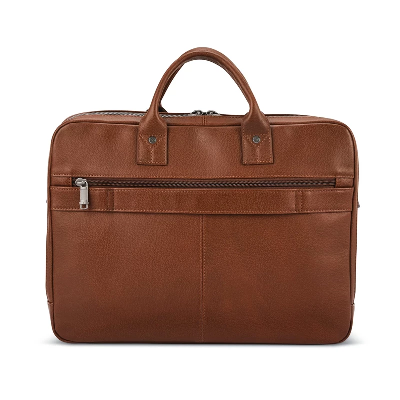 Samsonite Klassische Leder Toploader Businesstaschen Cognac | ZH4782651