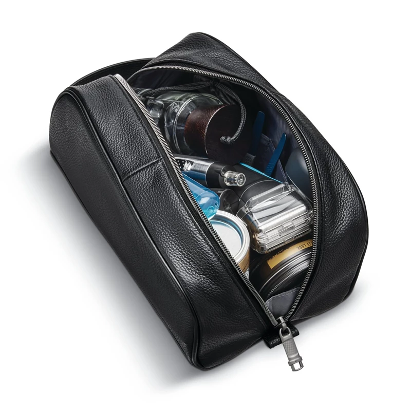 Samsonite Klassische Leder Travel Kit Toilettenartikel & Kosmetiksets Schwarz | XP9203745