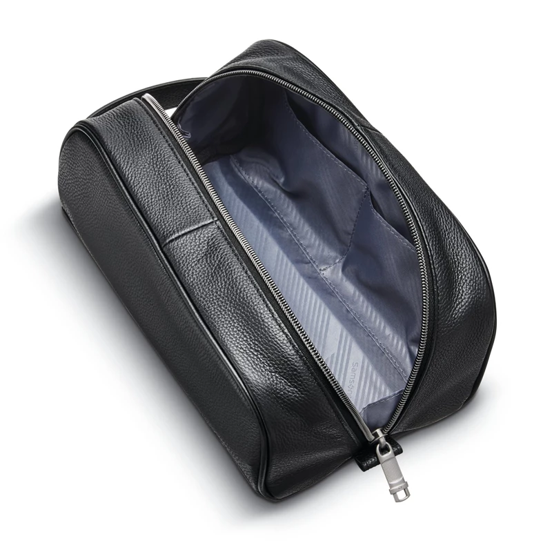 Samsonite Klassische Leder Travel Kit Toilettenartikel & Kosmetiksets Schwarz | XP9203745