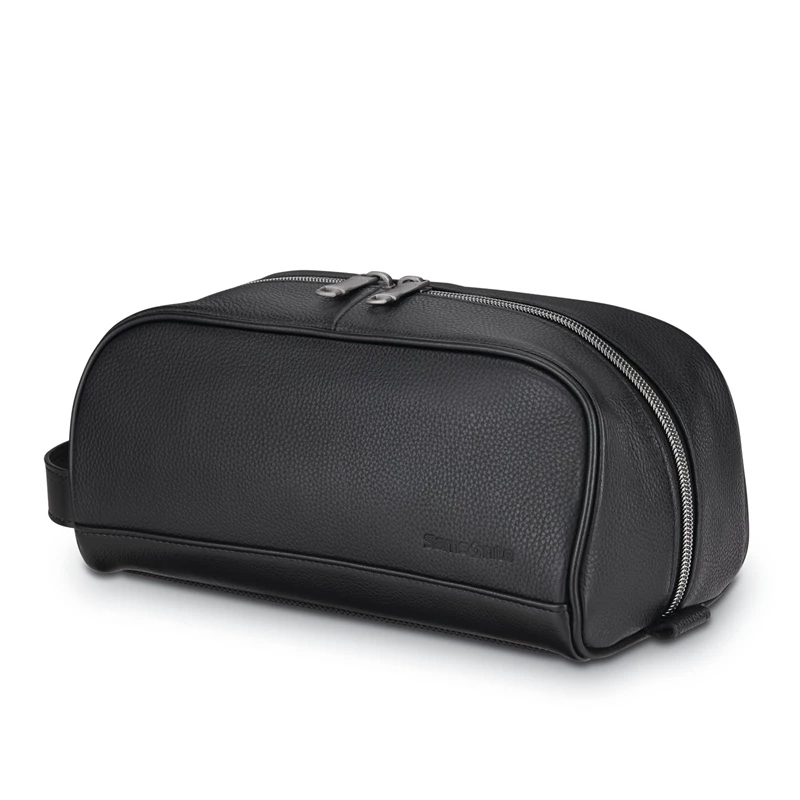 Samsonite Klassische Leder Travel Kit Toilettenartikel & Kosmetiksets Schwarz | XP9203745