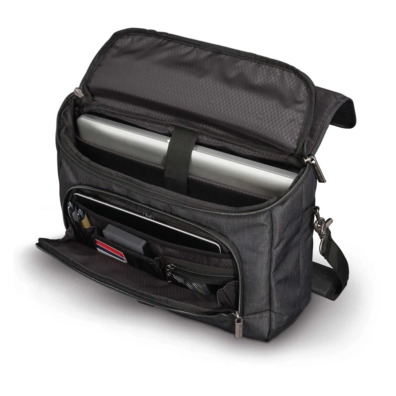 Samsonite Modern Utility Messenger Bag Laptoptaschen & Aktentaschen Charcoal Heather/Charcoal | AK0496173
