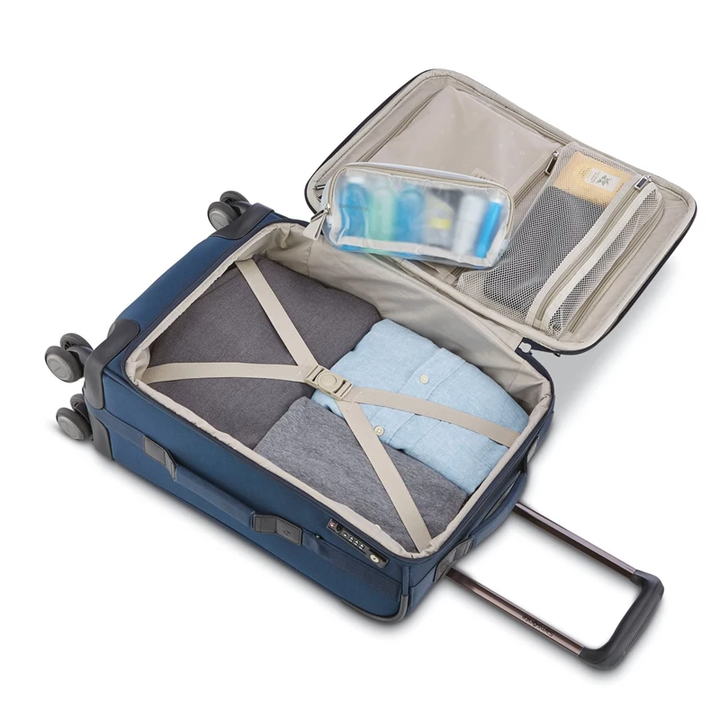 Samsonite NuRoad Carry-On Spinner Weichgepäck Navy/Gunmetal | CU2394658