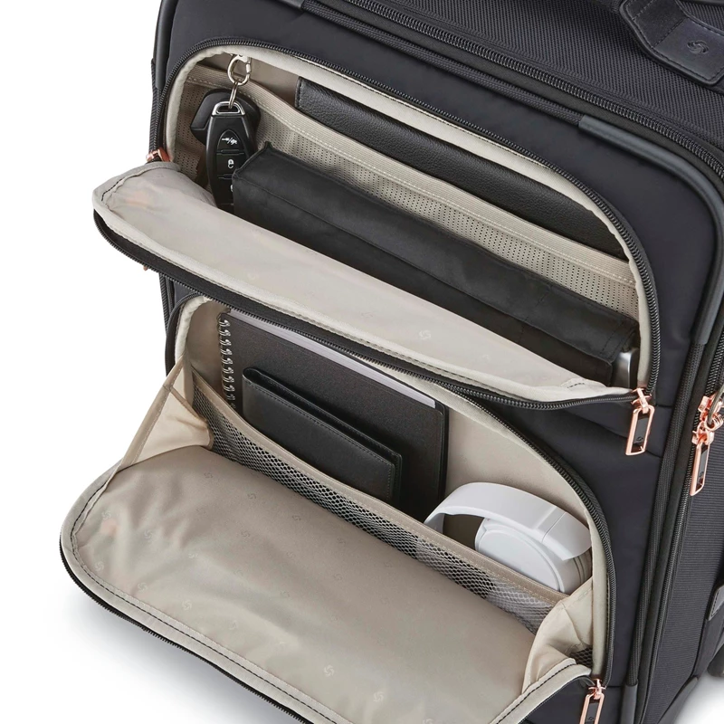 Samsonite NuRoad Ladies Carry-On Spinner Weichgepäck Gold | GA2593601