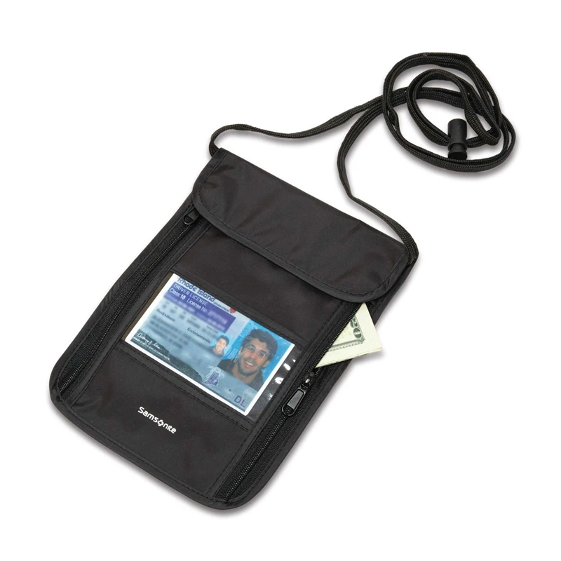 Samsonite RFID Neck Pouch Geldbörsen & Reisepasshüllen Schwarz | VA6439827