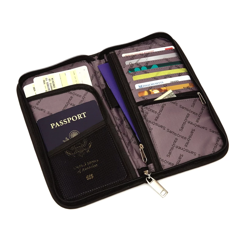 Samsonite RFID Zip Close Travel Wallet RFID Schwarz | VB1589470