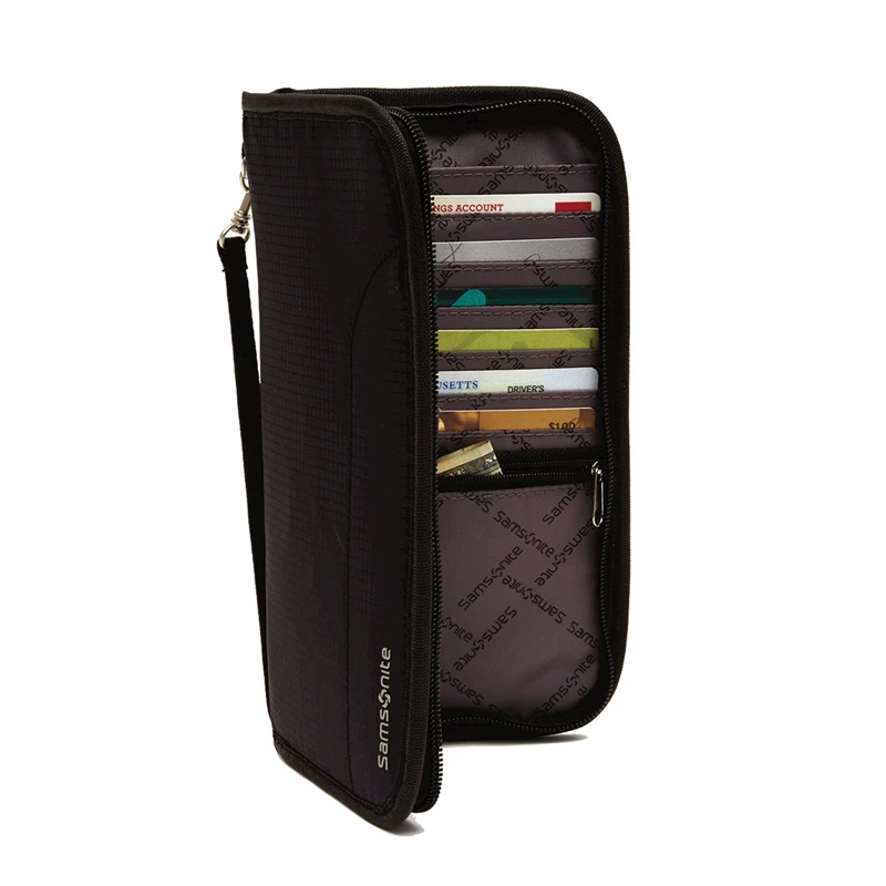 Samsonite RFID Zip Close Travel Wallet RFID Schwarz | VB1589470