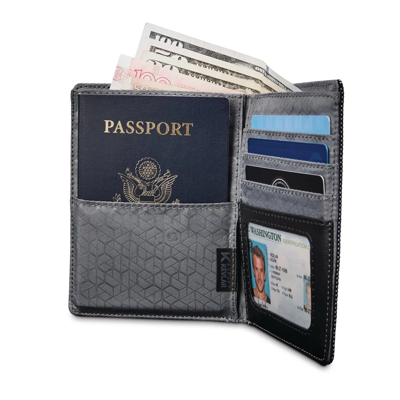 Samsonite SXK RFID Passport Wallet Geldbörsen & Reisepasshüllen Black/Silver | PW7906421