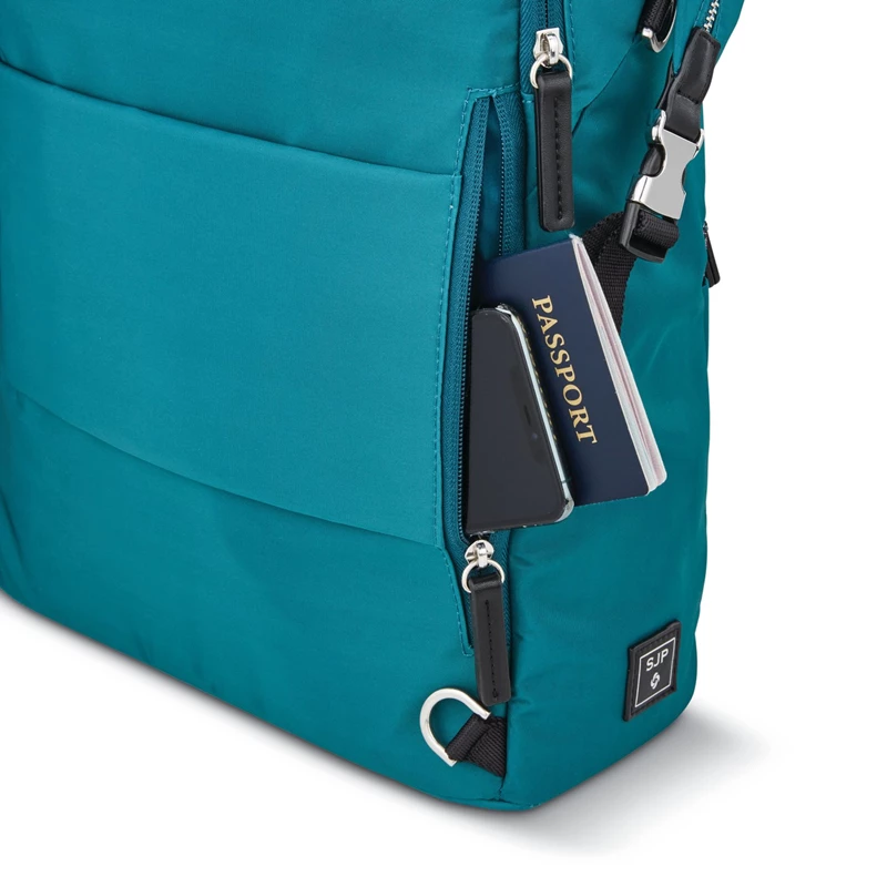 Samsonite Samsonite & Sarah Jessica Parker: The Carried Away Convertible Laptop Rucksack Teal/Black Glitter Glow | ZB0752948