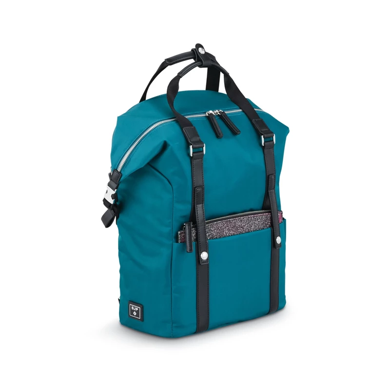 Samsonite Samsonite & Sarah Jessica Parker: The Carried Away Convertible Laptop Rucksack Teal/Black Glitter Glow | ZB0752948