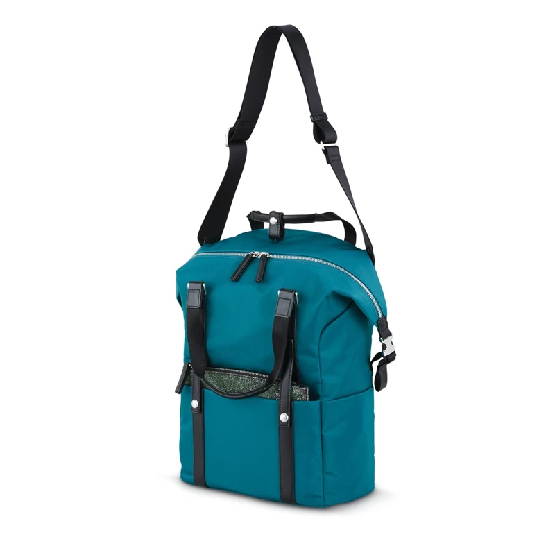 Samsonite Samsonite & Sarah Jessica Parker: The Carried Away Convertible Laptop Rucksack Teal/Black Glitter Glow | ZB0752948