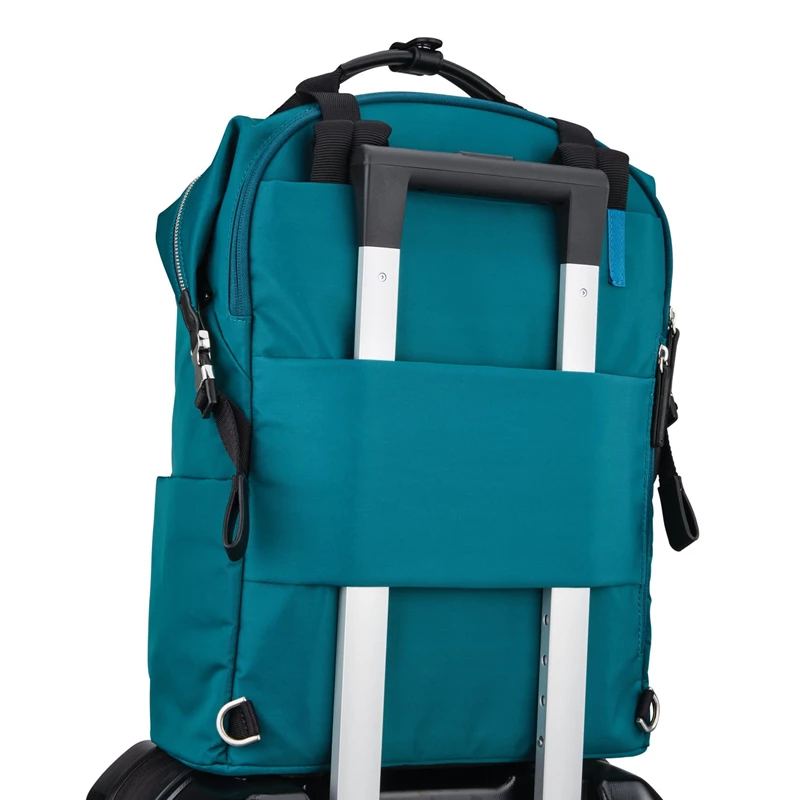 Samsonite Samsonite & Sarah Jessica Parker: The Carried Away Convertible Laptop Rucksack Teal/Black Glitter Glow | ZB0752948