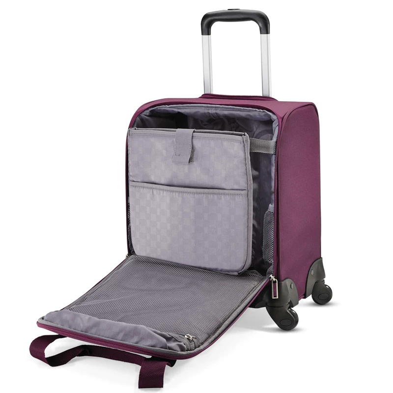 Samsonite Spinner Underseater with USB Port Underseat Koffer Hellbeige Grau | SM7659410