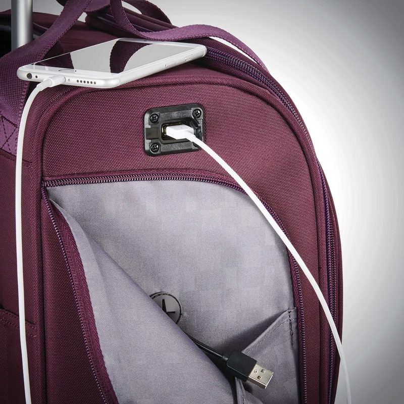 Samsonite Spinner Underseater with USB Port Weichgepäck Lila | VF8915346