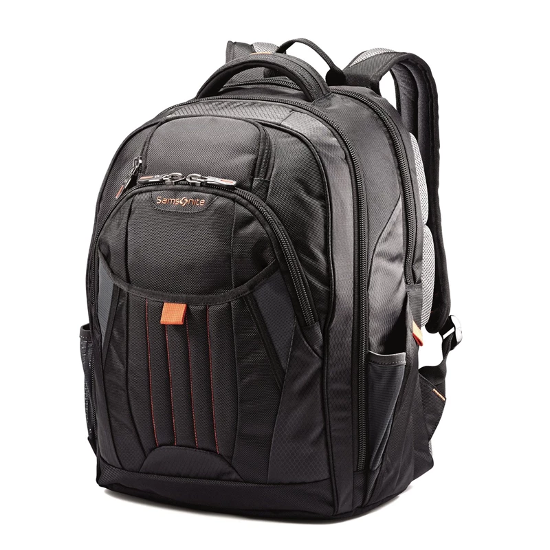 Samsonite Tectonic 2 Large Backpack Laptop Rucksack Black/Orange | BI7316092