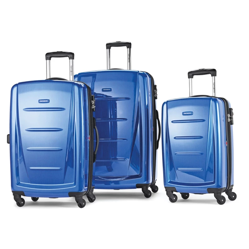 Samsonite Winfield 2 Mode 3 Piece Spinner Set Hartschalenkoffer Blau | AT9720315