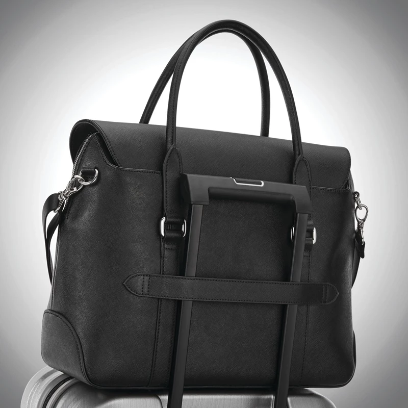 Samsonite Women's Executive Leder Convertible Brief Laptoptaschen & Aktentaschen Schwarz | MK6812540