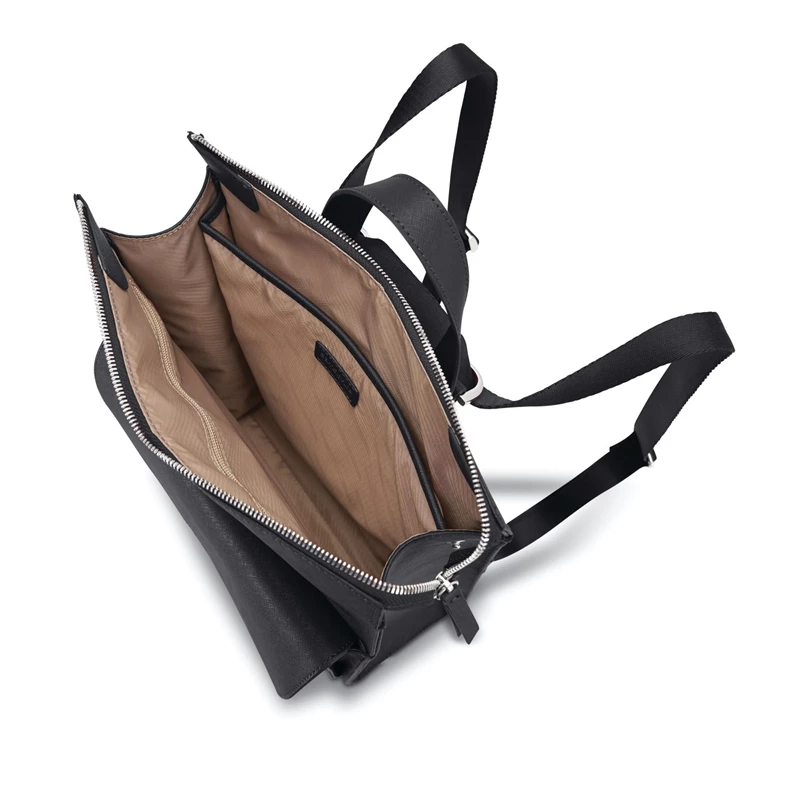 Samsonite Women's Executive Leder Convertible Backpack Laptop Rucksack Schwarz | XK4390716