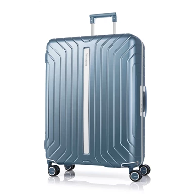 Samsonite Lite-Frame Checked Spinner Reisegepäck Blau | ZA0749231