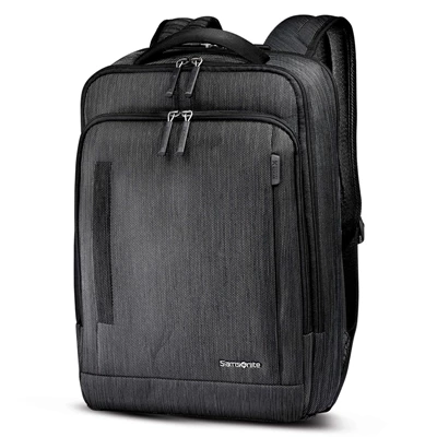 Samsonite SXK Slim Backpack Laptop Rucksack Black/Silver | SR7950324