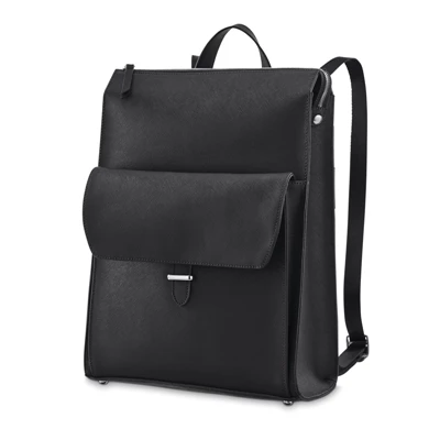Samsonite Women's Executive Leder Convertible Backpack Laptop Rucksack Schwarz | XK4390716